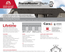 Atlas Storm Master Shake Data Sheet