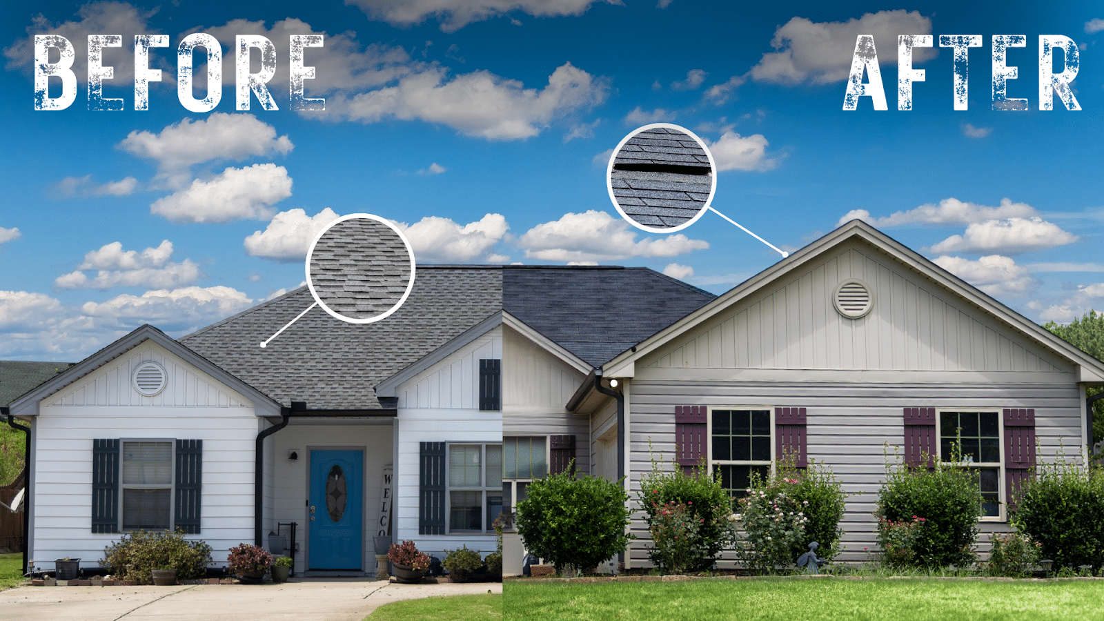 Roof Repair Before and After