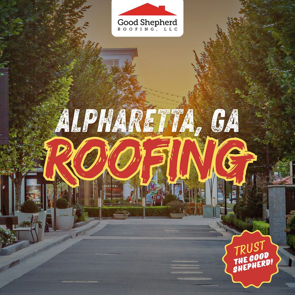 Roofing services in Alpharetta GA by Good Shepherd Roofing.