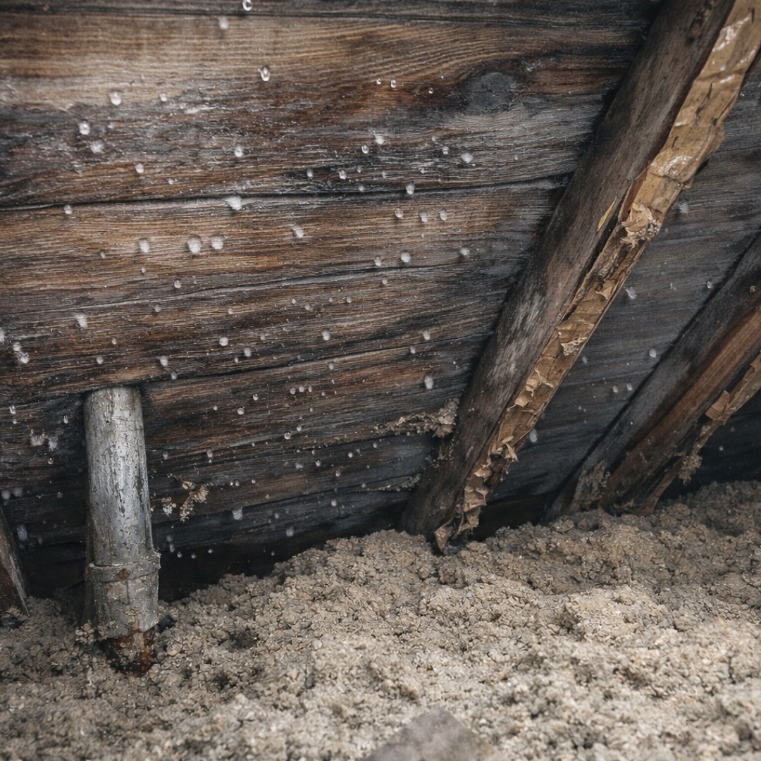 Attic  Condensation Poor Ventilation Cumming GA
