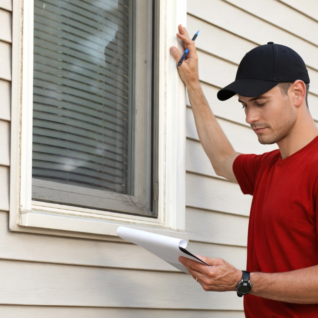 Exterior Window Inspection Trim Evaluation