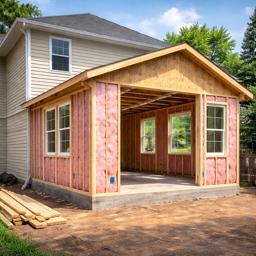 Home Addition Framing Insulation Winder GA