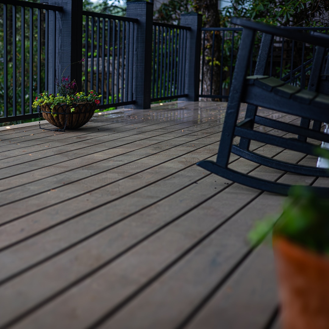 Trex Deck System with Integrated Railing Lake Burton GA